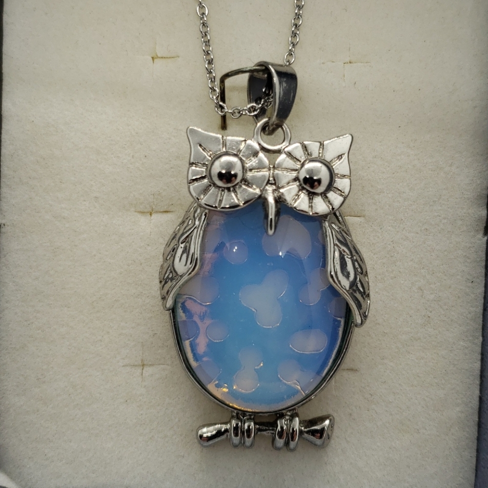 Opalite Owl Necklace